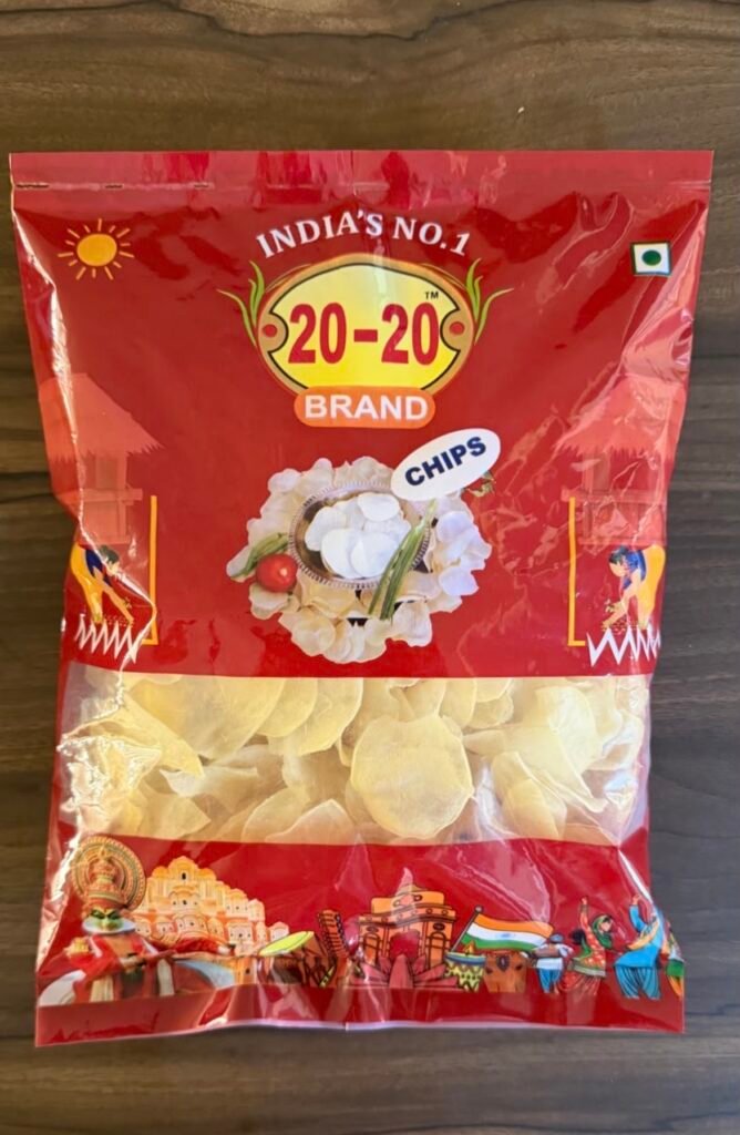 Sun dried potato chips